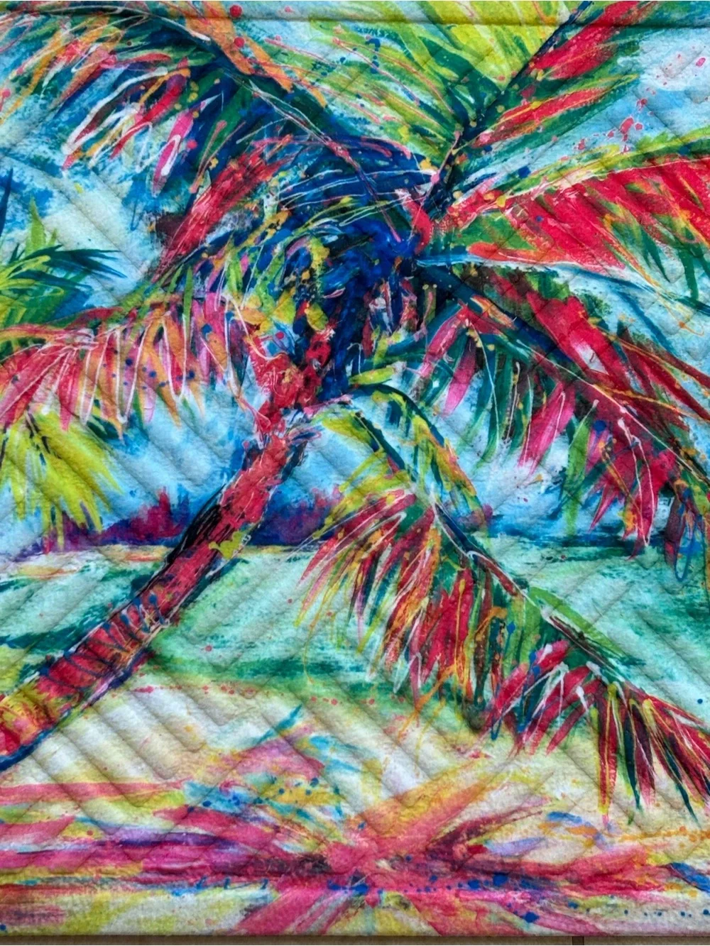 Leoma Lovegrove Indoor Outdoor Tropical Palm Tree Door Mat NWT